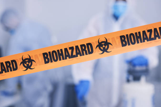 Professional Biohazard Cleanup technician working in Camden, TN